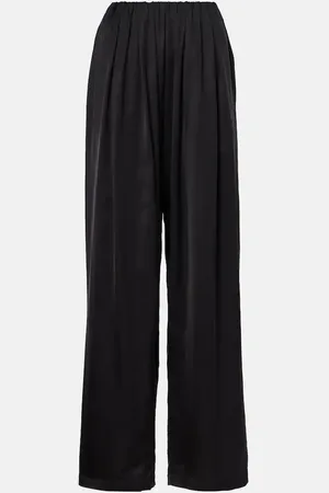 Maison Margiela Pantalones anchos de tiro medio