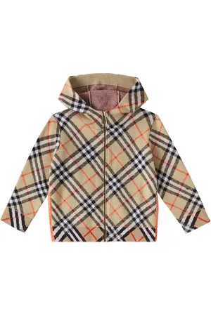 Burberry Chaqueta de lana con Burberry Check