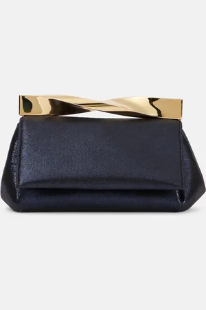 Aquazzura Clutch Twist Mini con piel