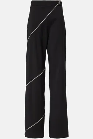 Alaïa Alaïa Pantalones anchos Spiral de algodón