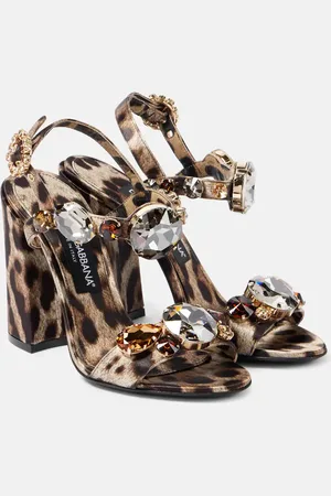 Dolce & Gabbana Sandalias Keira 105 de satén estampadas