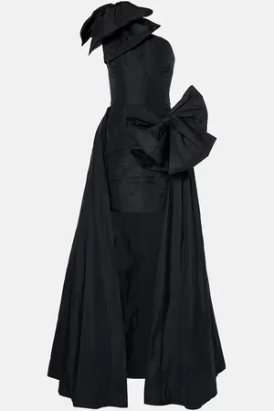 Elie saab Vestido de fiesta de tafetán con lazo