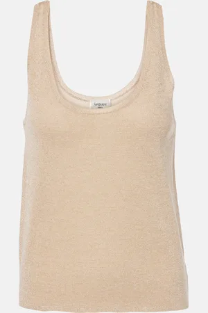 Saint Laurent Tank top de lamé