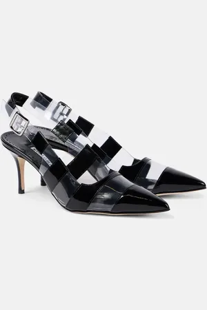 Manolo Blahnik Salones destalonados Uxra de charol y PVC