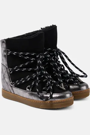 Isabel Marant Botas de nieve Nowles de piel con borrego