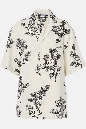Jacquemus Camisa bowling Jean de lino floral