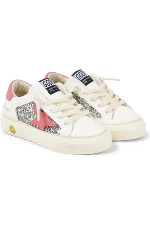 Golden Goose Zapatillas May de piel con glitter