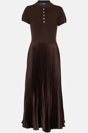Ralph Lauren Vestido polo de lana, seda y cachemir