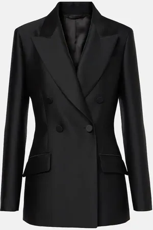 Gucci Blazer de gabardina de seda y lana