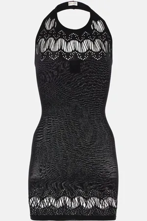 Saint Laurent Vestido corto de jersey