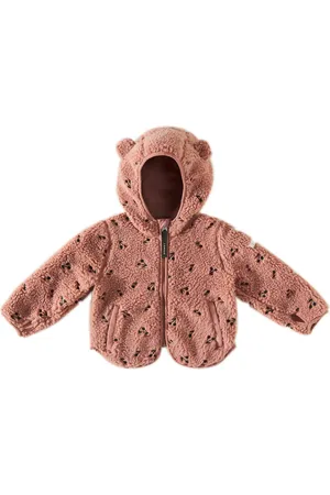 Liewood Bebé - chaqueta Mara de borrego sintético bordada
