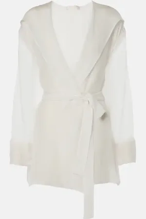 Max Mara Chaqueta de chifón de seda