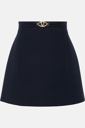 VALENTINO Minifalda de Crepe Couture