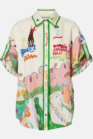 ALÉMAIS Alémais Camisa Nadia de lino estampada