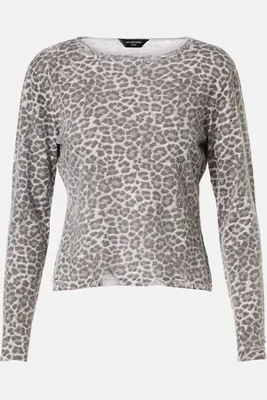 Balenciaga Top con estampado de leopardo