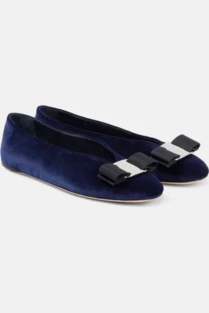 Salvatore Ferragamo Bailarinas Vanna de terciopelo