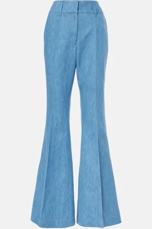 GABRIELA HEARST Pantalones flared Rhein de tiro alto