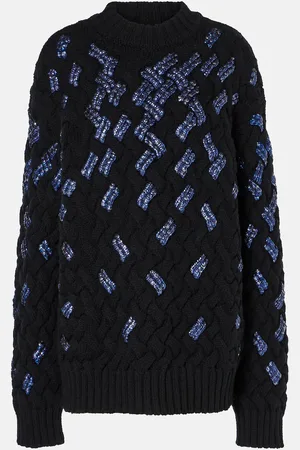 DRIES VAN NOTEN Jersey de lana virgen con lentejuelas