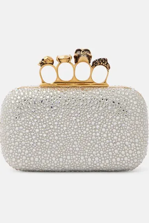 Alexander McQueen Clutch Skull Knuckle adornado