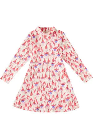 Mini Rodini Vestido Fuchsia de mezcla de algodón