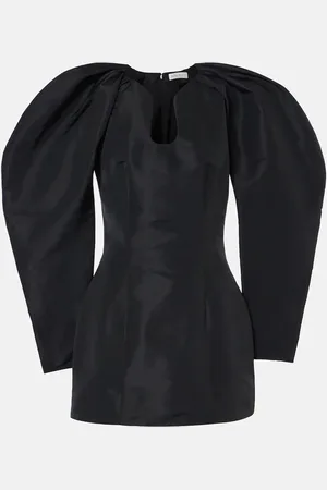 Nina Ricci Vestido corto de tafetán plisado
