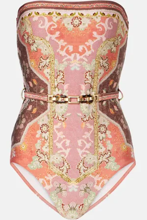 ZIMMERMANN Bañador bandeau Wylie con cinturón
