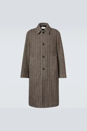 DRIES VAN NOTEN Abrigo de tweed de lana