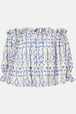 Agua by Agua Bendita Blusa Urucu con hombros descubiertos
