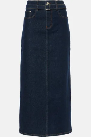 Proenza Schouler Falda midi Calder de denim