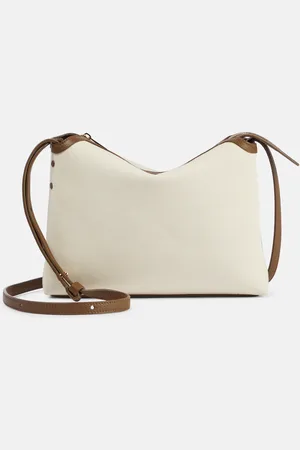 Khaite Bolso cruzado Lina de lona con piel