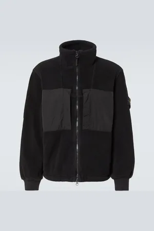 Stone Island Chaqueta de forro polar con logo