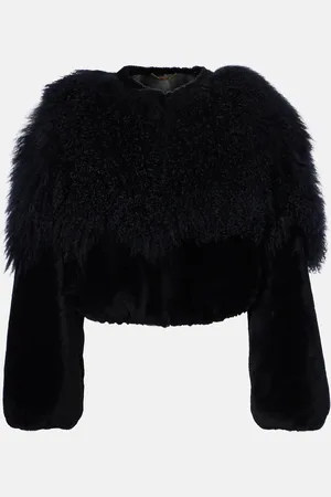 Chloé Chloé Blusón cropped de borrego