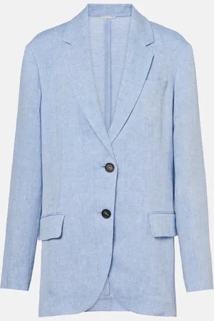 Brunello Cucinelli Blazer de mezcla de lino