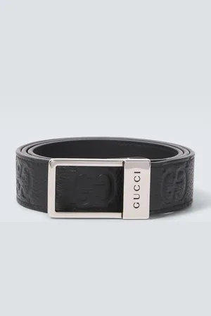 Gucci Cinturón de piel con GG