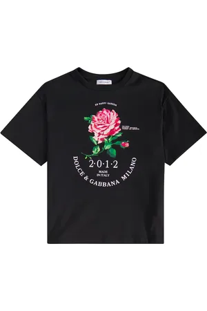 Dolce & Gabbana Camiseta de algodón con glitter