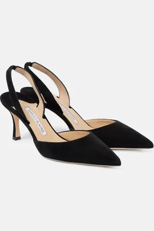 Manolo Blahnik Salones destalonados Carolyne 70 de ante