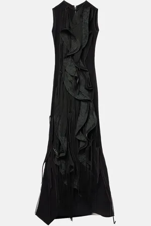 MATICEVSKI Vestido de fiesta Hedone con flecos
