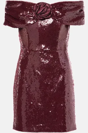 Rebecca Vallance X Nicky Hilton vestido corto Zelda con lentejuelas