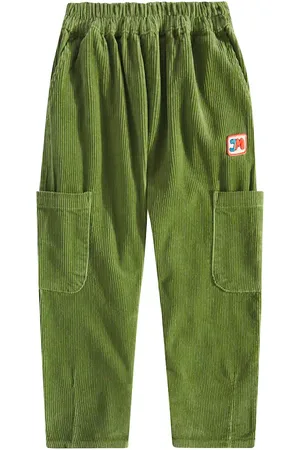 Jelly Mallow Pantalones cargo de pana de algodón