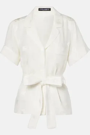 Dolce & Gabbana Camisa de pijama DG de seda