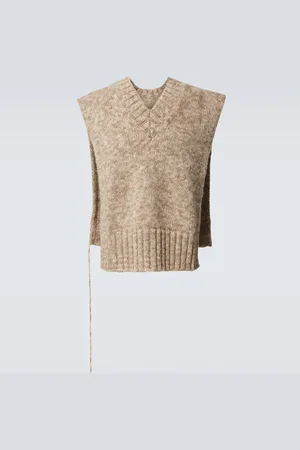 Maison Margiela Chaleco de lana y algodón