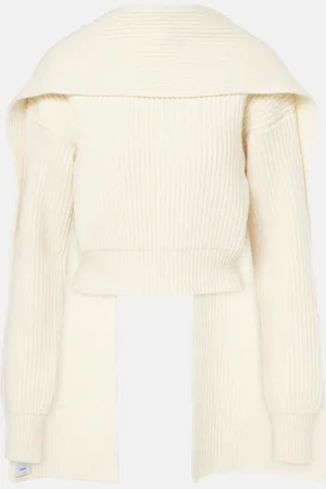 Erdem Jersey cropped de lana y cachemir