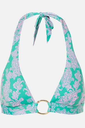 Heidi Klein Top de bikini Santa Rosa con paisley