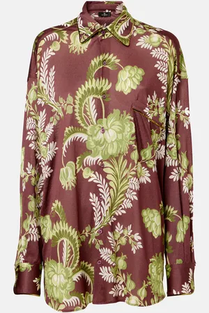 Etro Camisa oversized floral