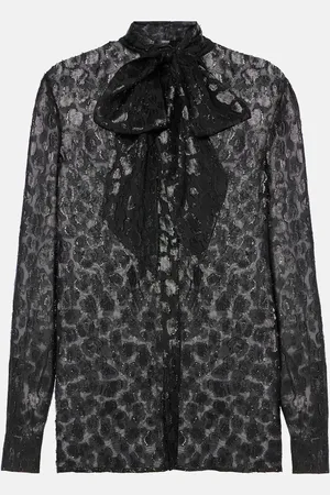 VERSACE Blusa de satén en jacquard