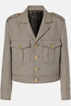 NILI LOTAN Chaqueta cropped Lise de lana virgen