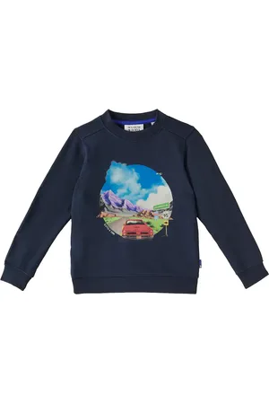 Scotch&Soda Sudadera de jersey de algodón estampada