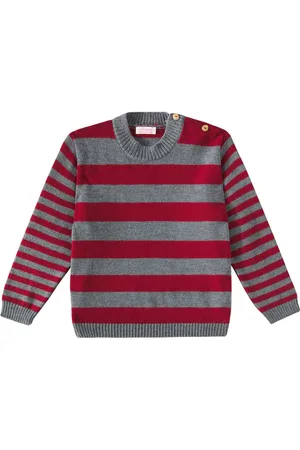La Coqueta Jersey Bromo de lana a rayas con logo