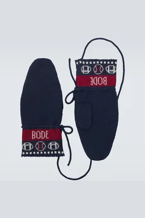BODE Mitones de punto de alpaca en jacquard