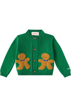 Bobo Choses Cárdigan Gingerbread en intarsia